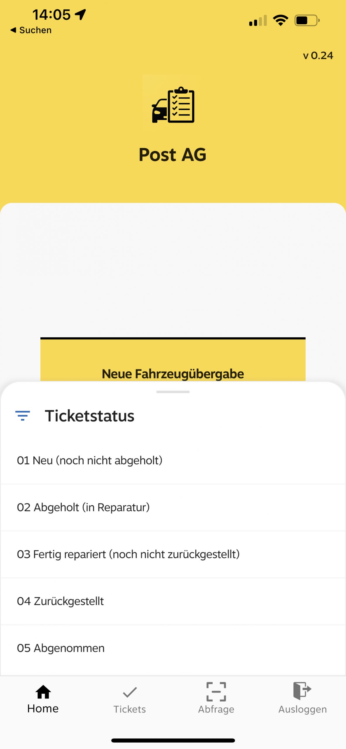 Aplikacija WUMS različica 1.0.1